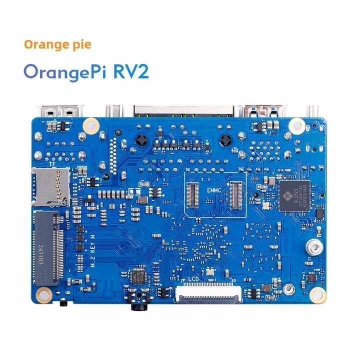 Orangepi RV2 Development Board Eight-Core Risc-V Architecture Dual Network Ports Exclusive for Makers