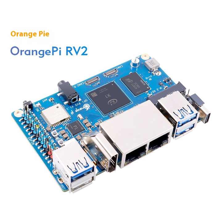 Orangepi RV2 Development Board Eight-Core Risc-V Architecture Dual Network Ports Exclusive for Makers