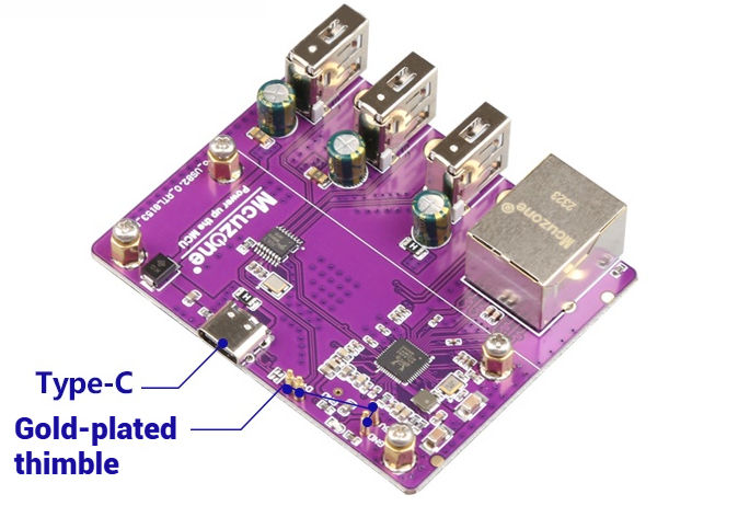 Orange Pi Zero 2W Gigabit Single Ethernet Expansion Development Board with Top Pin Communication and Power Supply Orange Color