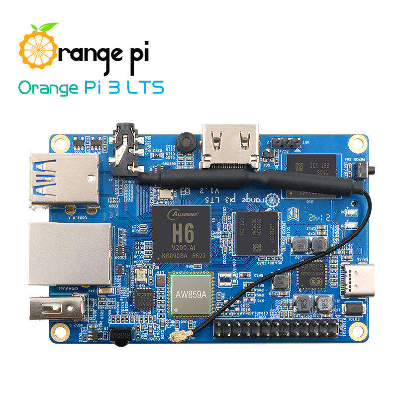 Orange Pi 3+ Shell Kit with 2GB LPDDR3 Allwinner H6 Development Board Long Term Support (LTS)