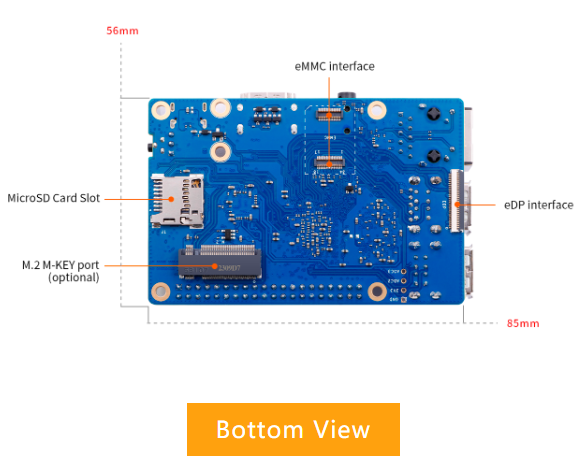 Orange Pi 3B development board Orange Pi 3B quad core RK3566 supports eMMC module Orange Pi 3B