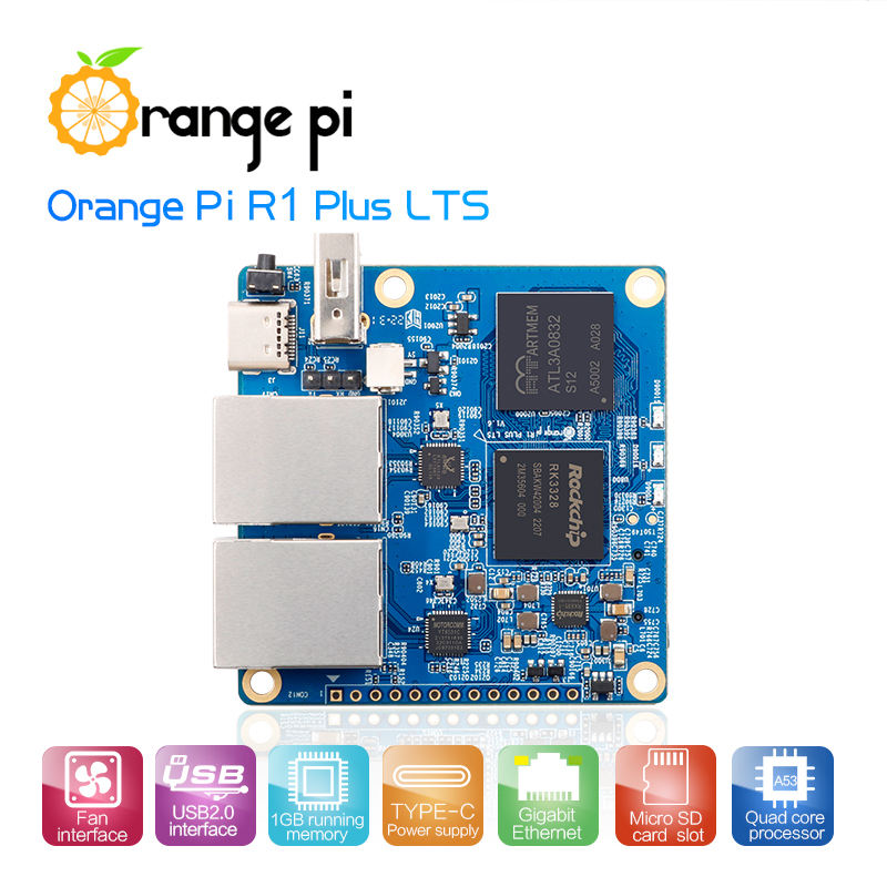 Orange Pi R1 Plus LTS Development Board with Android OS Factory Supplied