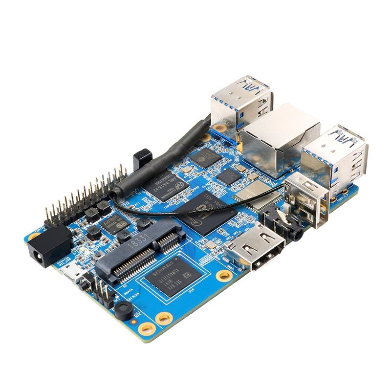 Original factory supply orange pi 3 Allwinner H6 chip motherboard 2G memory 8G storage card computer Android development board