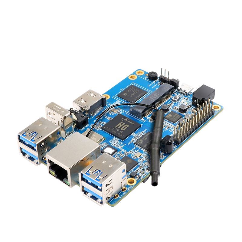 Original factory supply orange pi 3 Allwinner H6 chip motherboard 2G memory 8G storage card computer Android development board