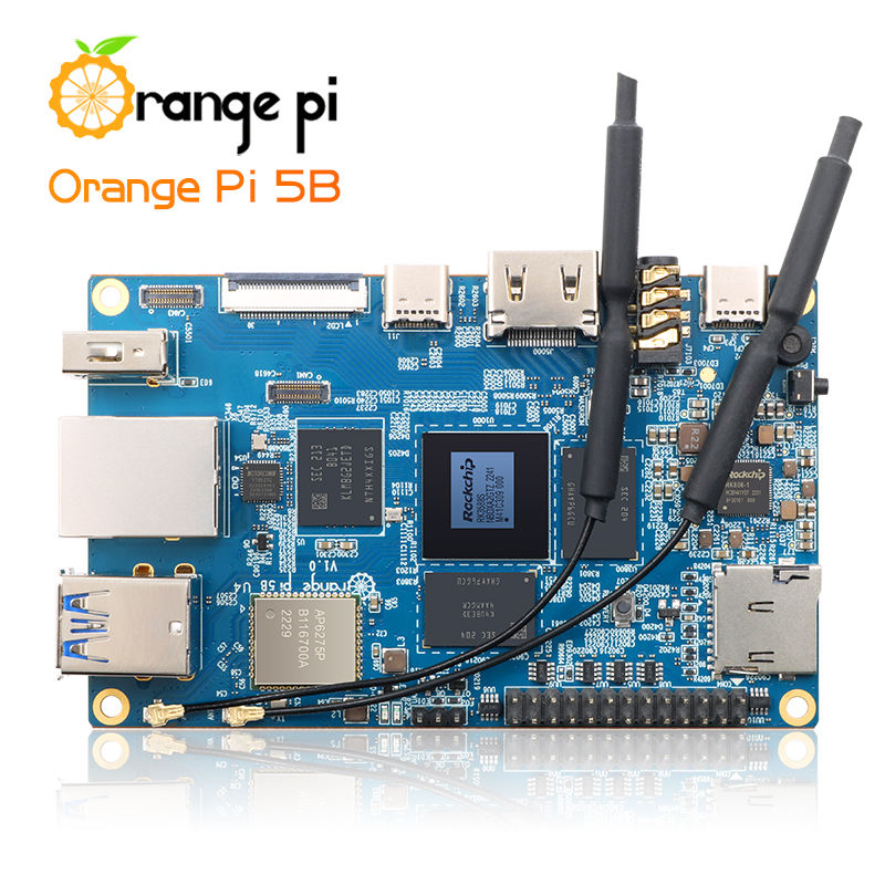 Original factory supply orange pi 3 Allwinner H6 chip motherboard 2G memory 8G storage card computer Android development board