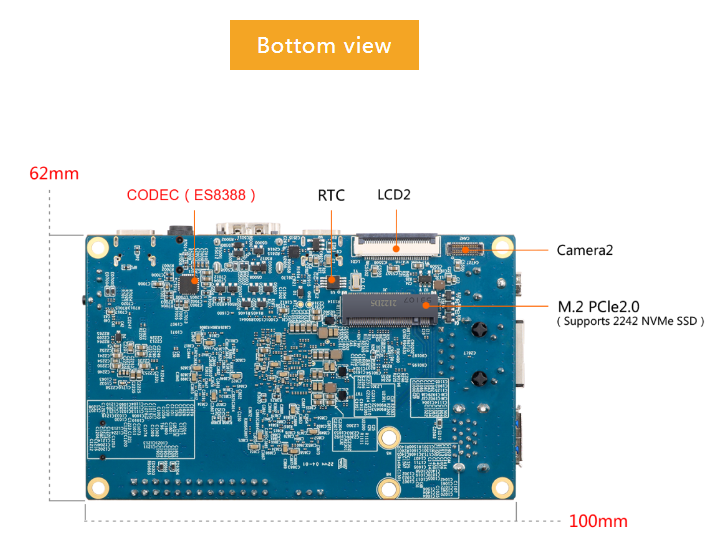 Factory supply orange pi 5 board RK3588S Rockchip 4GB 8GB 16GB 32GB DDR4