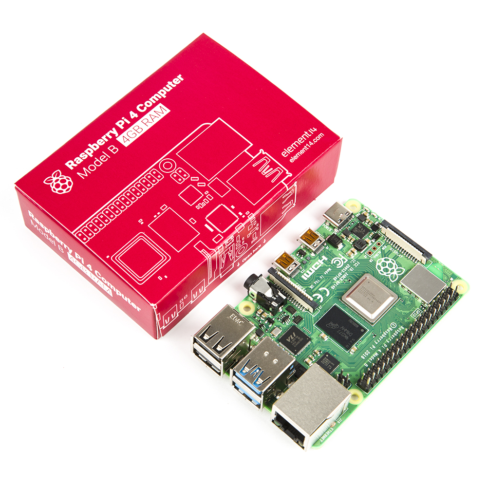 Original Raspberry Pi 4 Model B Development Board 4GB/8GB RAM 1.5GHz Quad-Core CPU 64-bit Supports WIFI & for Bluetooth 5.0