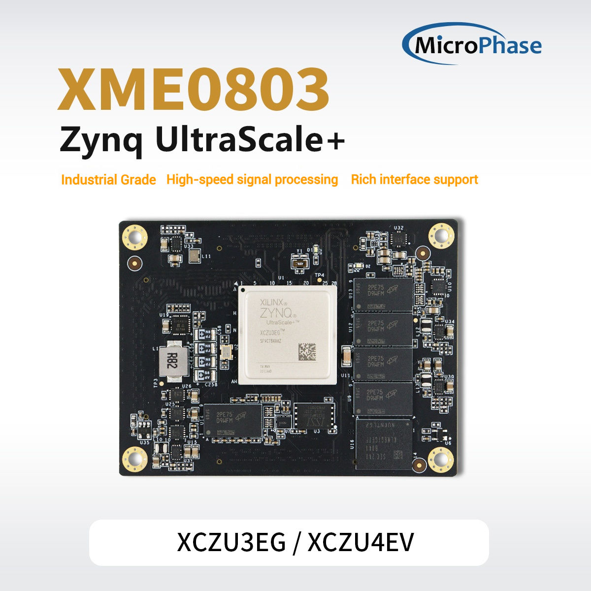 Microphase Xilinx FPGA Core Board Zynq UltraScale+ XME0803-3EG 4EV PCIE