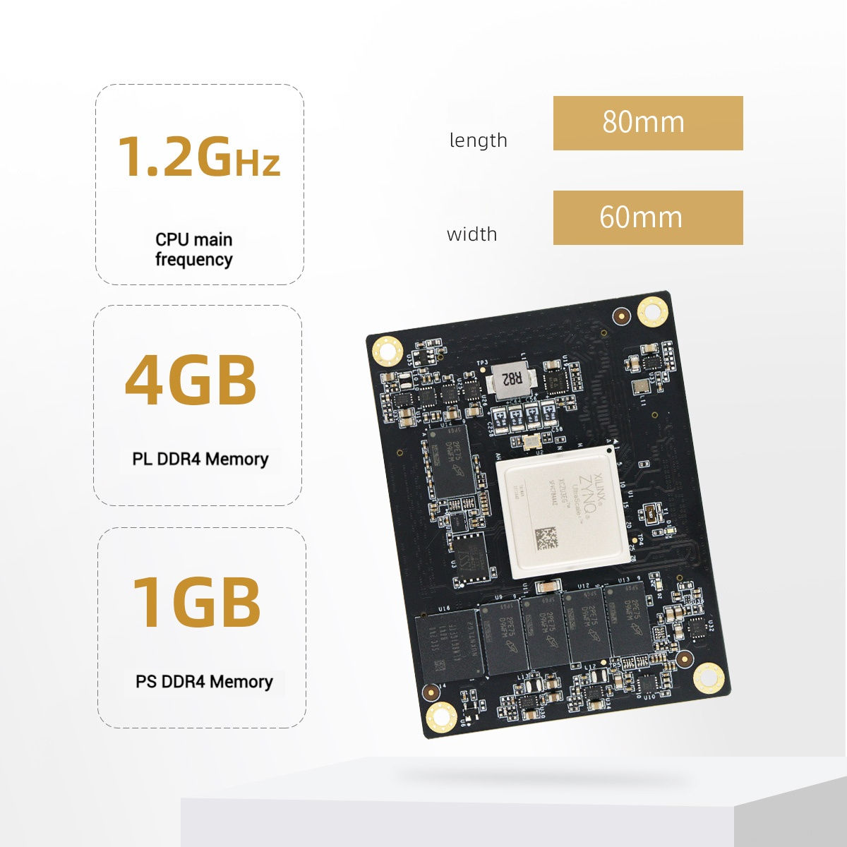 Microphase Xilinx FPGA Core Board Zynq UltraScale+ XME0803-3EG 4EV PCIE