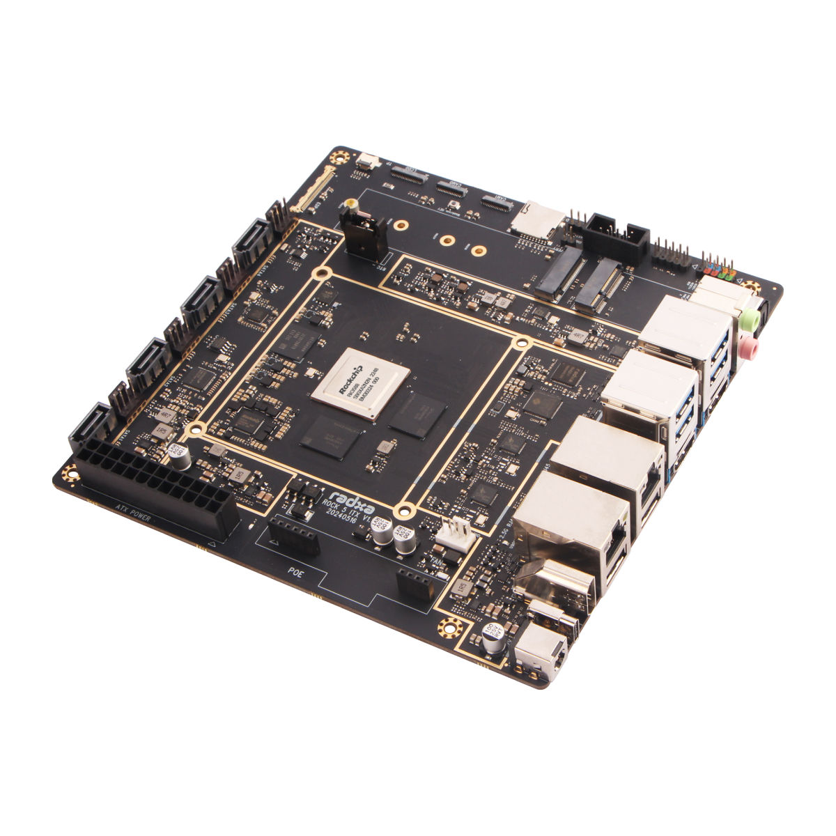 Renesas Radxa ROCK5 ITX RK3588 Development Board Mini ITX Motherboard with Eight-Core CPU Single Board Computer