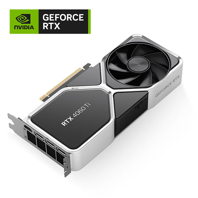 Nvidia RTX 4060Ti professional graphics card reference version AI deep learning FE modeling rendering gaming e-sports editing