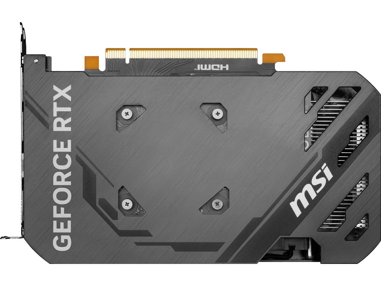 MSI Ventus GeForce RTX 4060 8GB GDDR6 PCI Express 4.0 X8 ATX Video Card RTX 4060 VENTUS 2X BLACK 8G OC