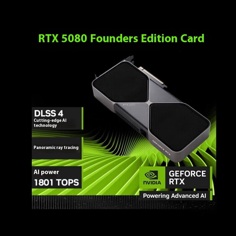 Nvidia RTX5070TI 5080 16G 5090 32G reference discrete graphics card Black Myth Game NVIDIA RTX5080 reference 16G 32GB