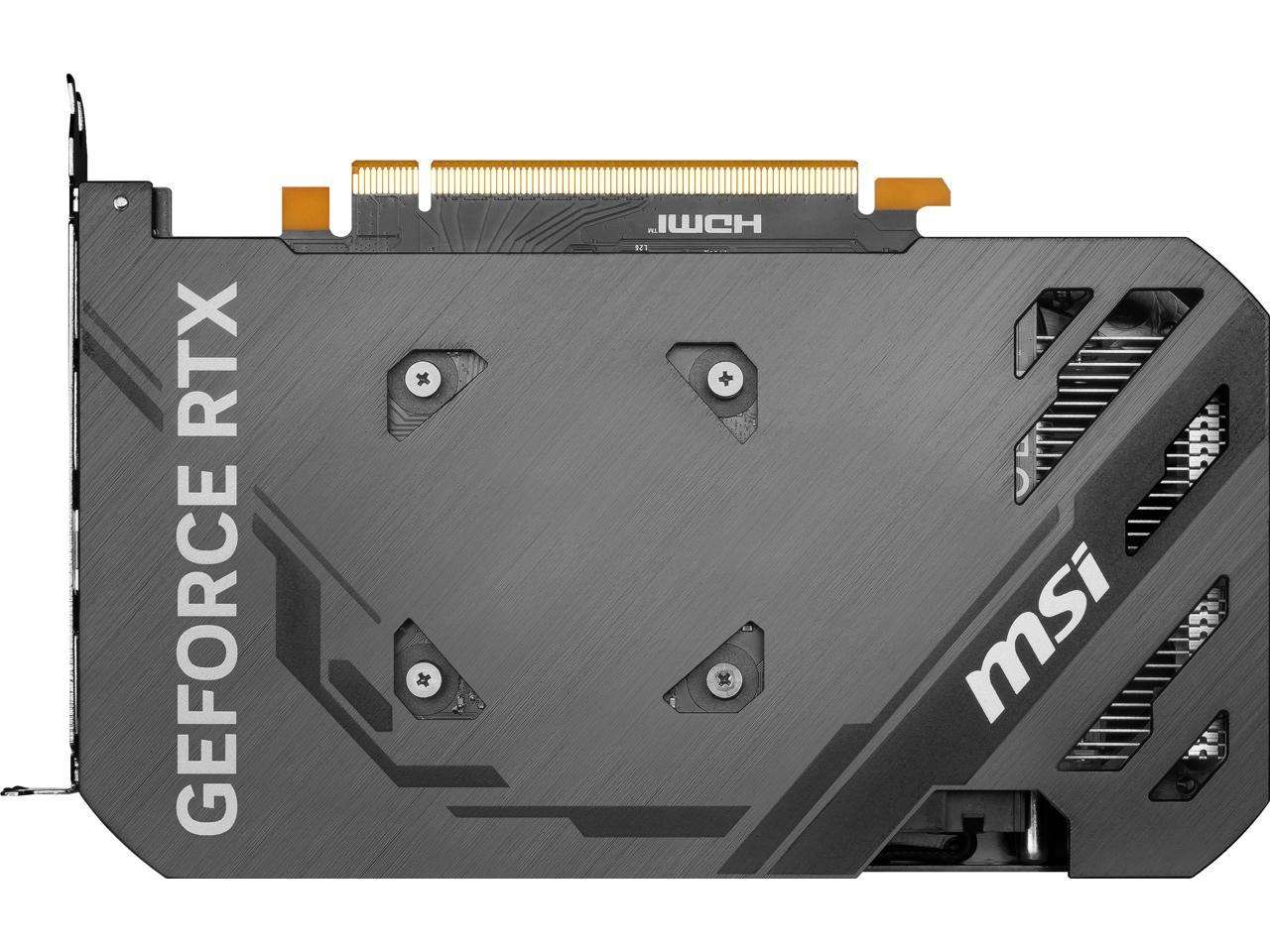 MSI Ventus GeForce RTX 4060 8GB GDDR6 PCI Express 4.0 X8 ATX Video Card RTX 4060 VENTUS 2X BLACK 8G OC