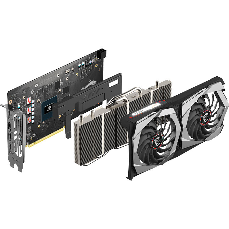 MSI NVIDIA GeForce GTX 1650 SUPER GAMING with 4GB GDDR6 128-bit Memory Support DisplayPort Graphics Card