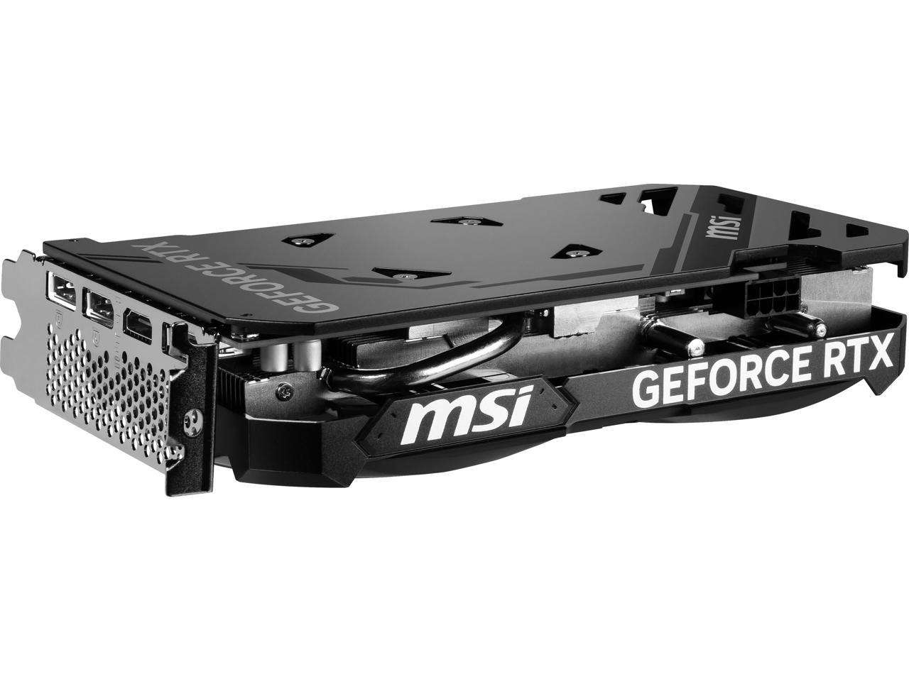MSI Ventus GeForce RTX 4060 8GB GDDR6 PCI Express 4.0 X8 ATX Video Card RTX 4060 VENTUS 2X BLACK 8G OC