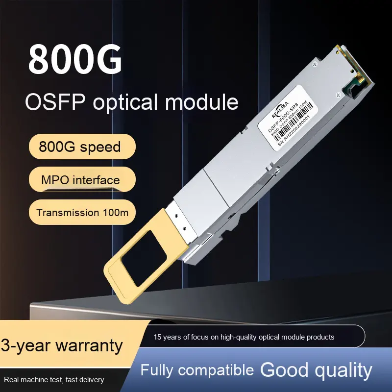 800G OSFP MultiMode MPO 100m Optical Module for Nvidia Mylos for Huawei H3C for Cisco Switch Fiber Optic for AI Computing