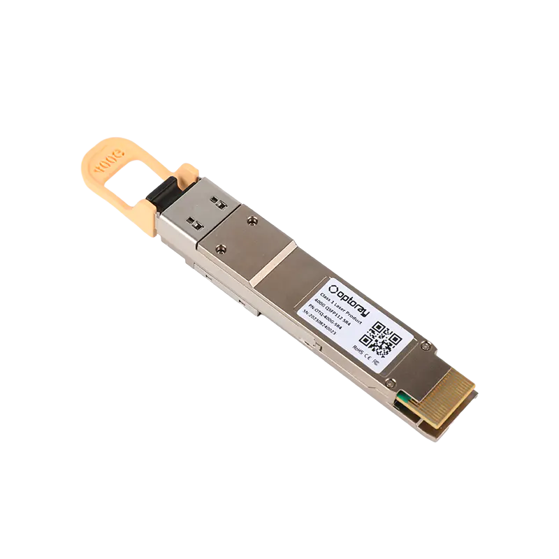 400GBASE-SR4 QSFP112 Optical Transceiver Module 850nm VCSEL/PIN 50m DOM MPO Connector 100m MMF Fiber Optic Cable Network Use