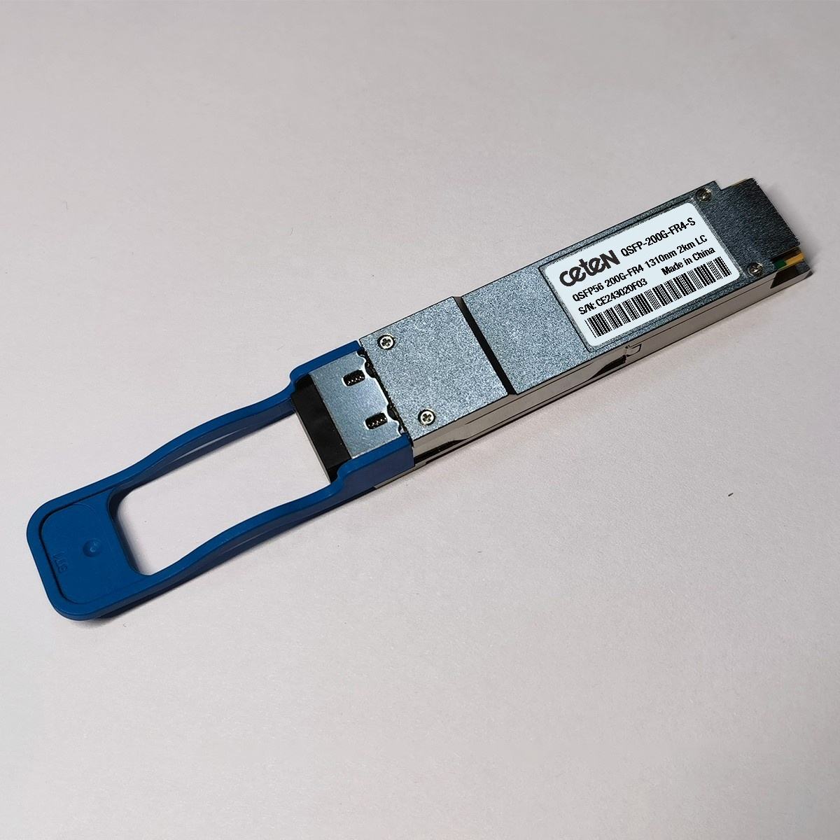 QSFP-200G-FR4-S 200G QSFP56 Transceiver, 200G-FR4, Duplex LC, 2km SMF
