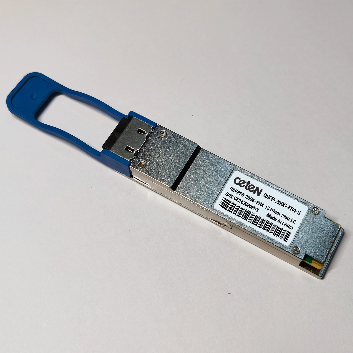QSFP-200G-FR4-S 200G QSFP56 Transceiver, 200G-FR4, Duplex LC, 2km SMF