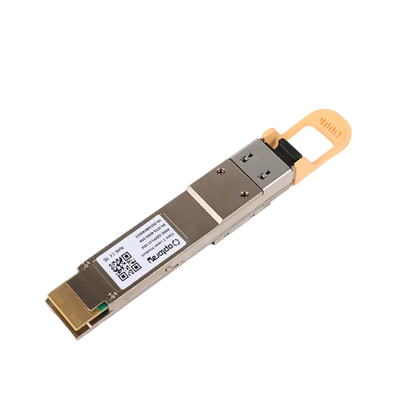 400GBASE-SR4 QSFP112 Optical Transceiver Module 850nm VCSEL/PIN 50m DOM MPO Connector 100m MMF Fiber Optic Cable Network Use