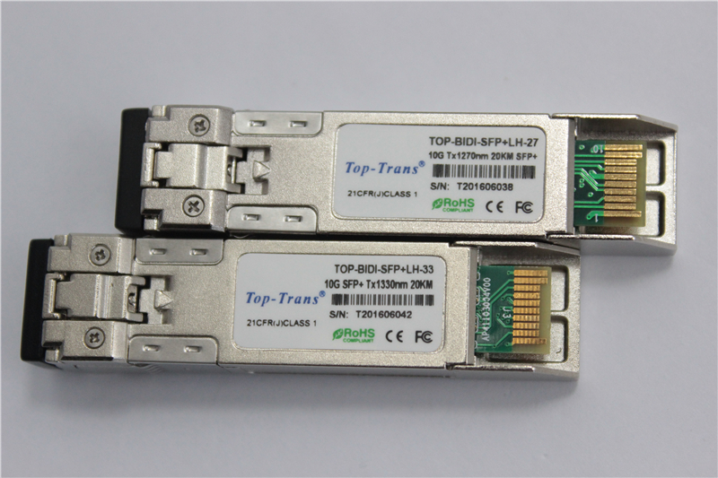 10G BIDI Single Fiber SFP+ Transceiver 10KM 20KM 40KM 60KM 80KM 100KM Smf for FTTX BiDi Transceiver Cost Per Port Calculation