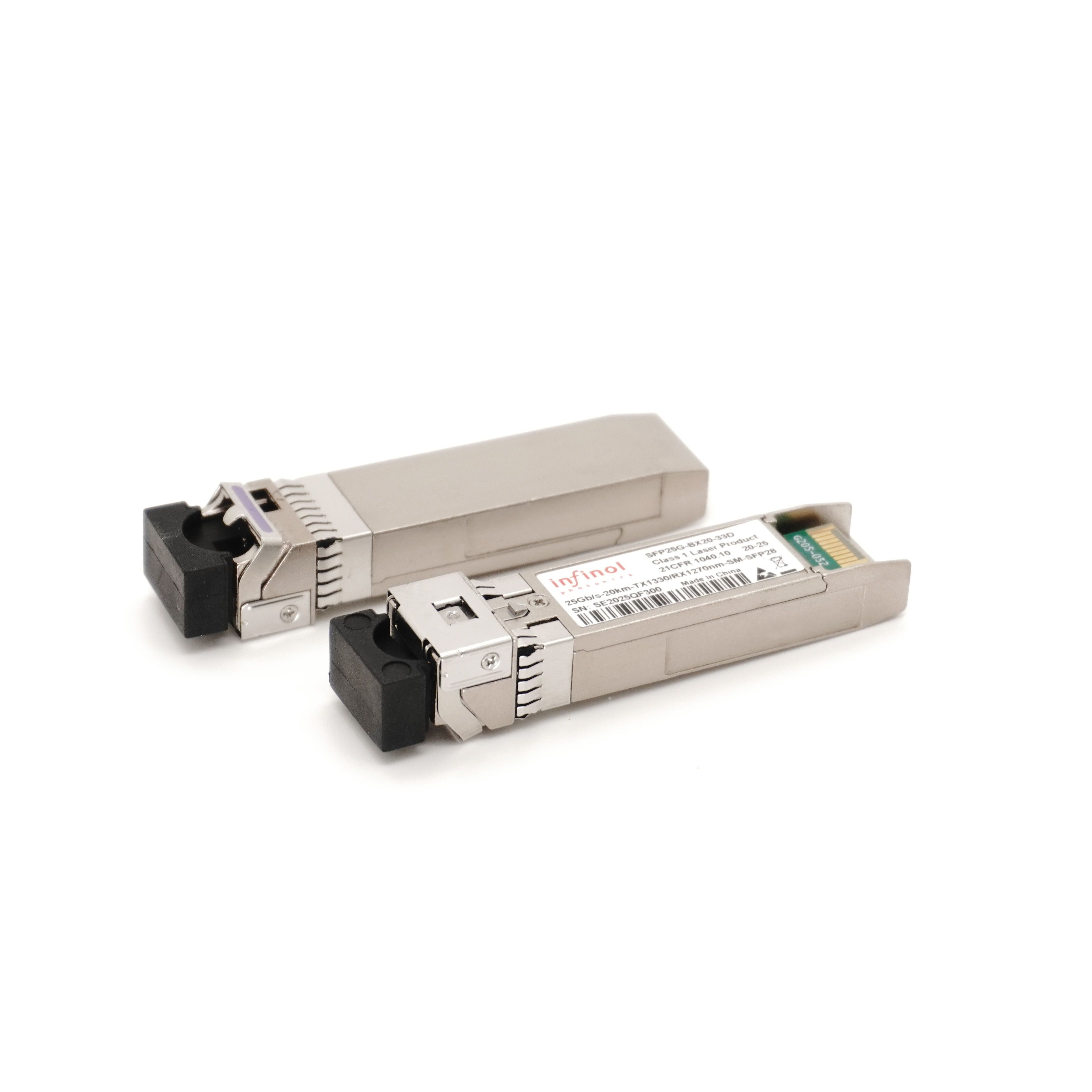Competitively Priced 20KM DDM SFP28 25G Optical Transceiver Module 25G 1270/1330nm BIDI Smart Sfp for 4G Wi-Fi 3G Networks