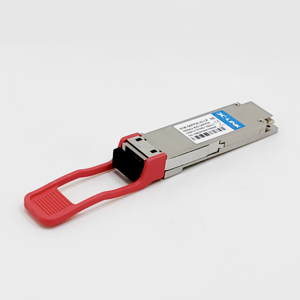 QSFP28 100G BIDI Optical Transceiver SFP Hot Pluggable Simplex LC Connector Single Mode 100 Gigabit Ethernet