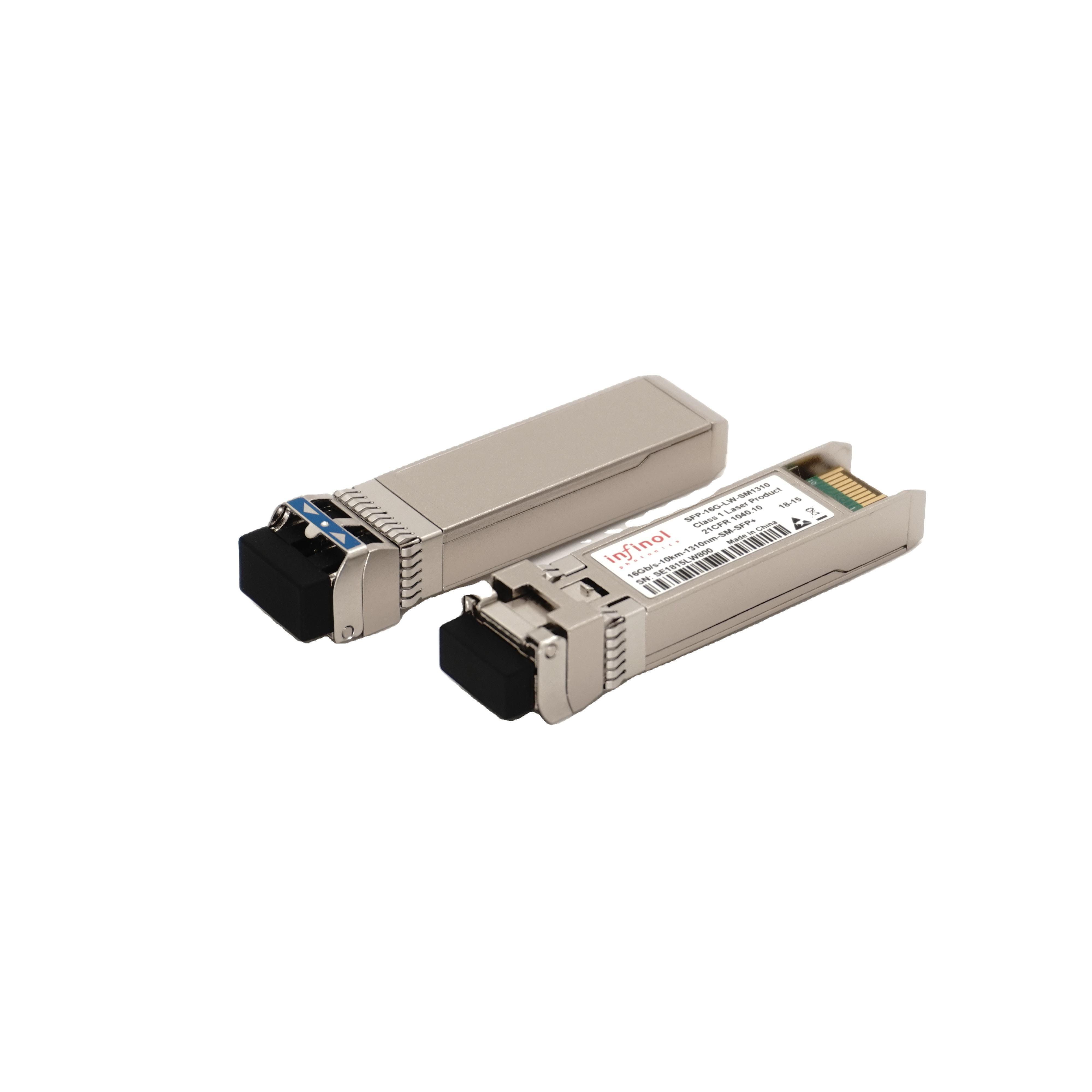 Factory Direct SFP+ Optical Transceiver Module 16G 0.1M 10KM 30KM LC SMF MMF Compatible 4G Wi-Fi 3G 850nm 1310nm SFP Module
