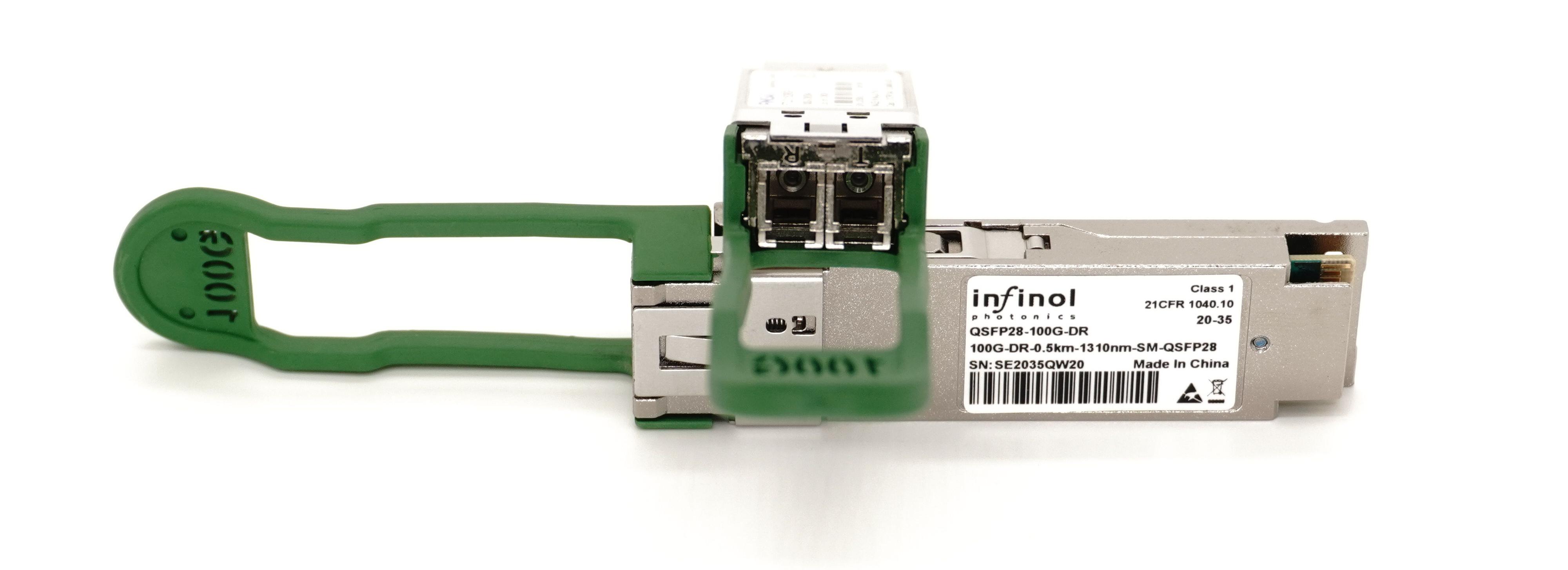 100G FR QSFP28 SMF 1310nm Dual LC DDM 2KM Optical Module Fiber Optic Transceiver for WiFi 4G and 3G Networks