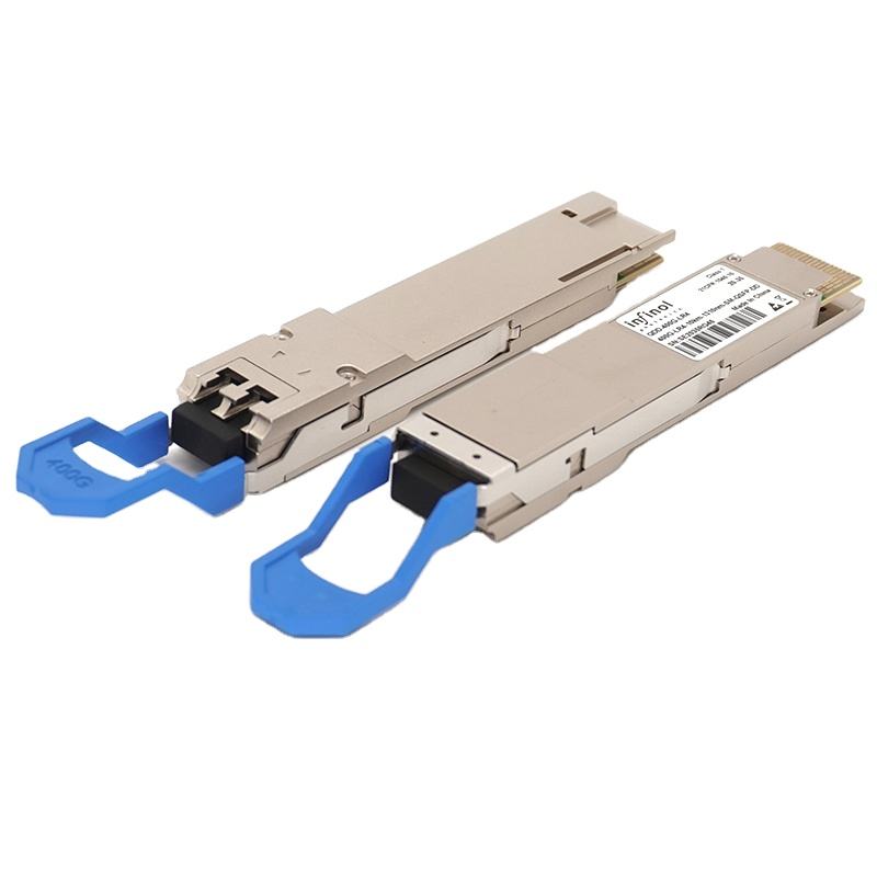 QDD-400G-LR4-S 400GBASE QSFP-DD Optical Transceiver Module 1310nm 10km DOM Duplex LC SMF 400G Fiber Optic Transceivers