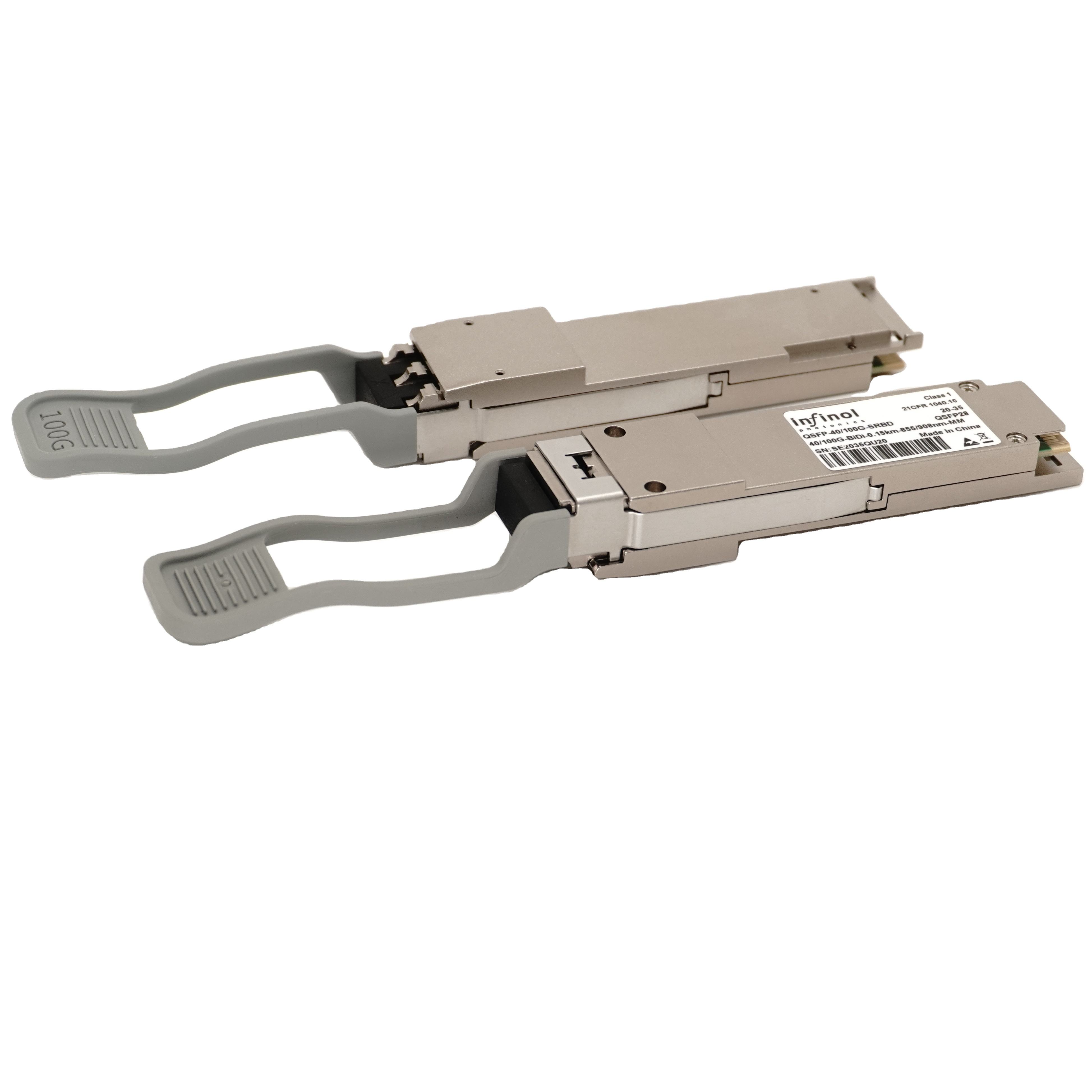 For HPE JH419A Factory Price Compatible QSFP Transceiver Module 100G 40GBASE SR-BiDi LC 100m OM4 MMF for 4G 3G GSM GPRS Networks