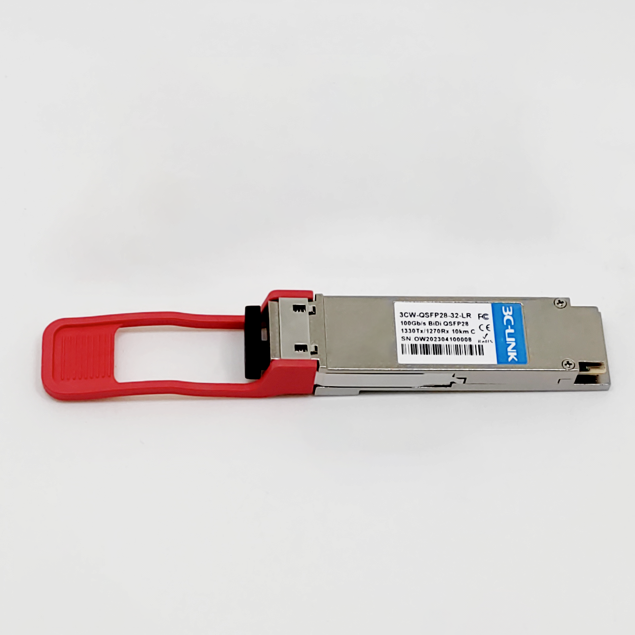 QSFP28 100G BIDI Optical Transceiver SFP Hot Pluggable Simplex LC Connector Single Mode 100 Gigabit Ethernet