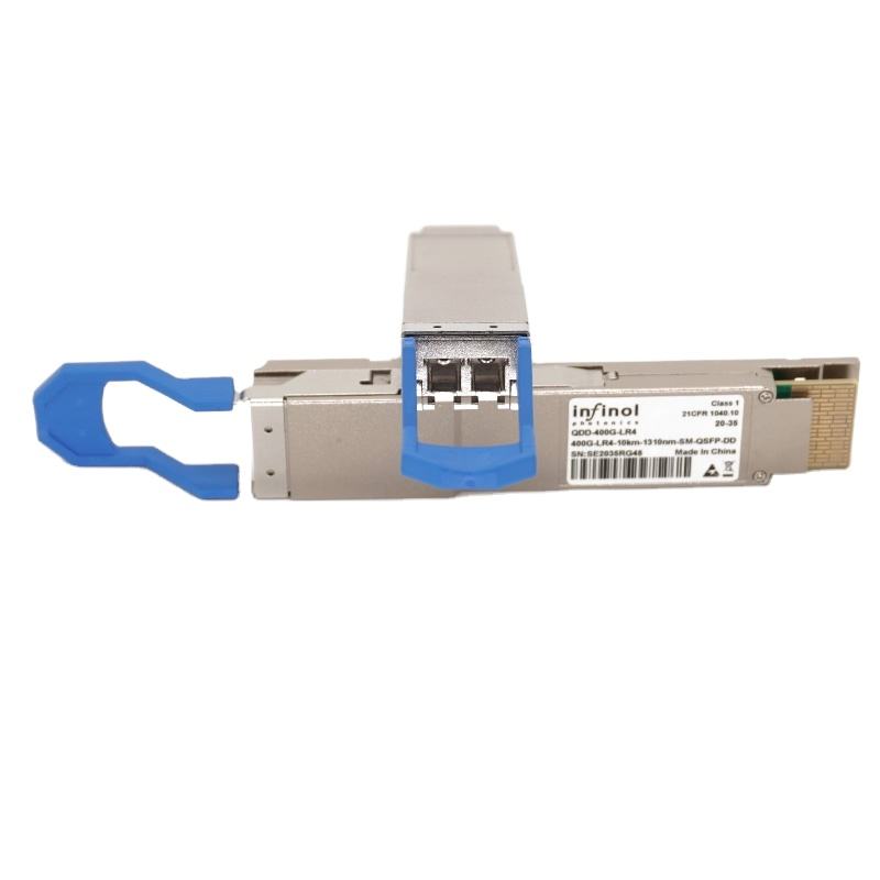 QDD-400G-LR4-S 400GBASE QSFP-DD Optical Transceiver Module 1310nm 10km DOM Duplex LC SMF 400G Fiber Optic Transceivers