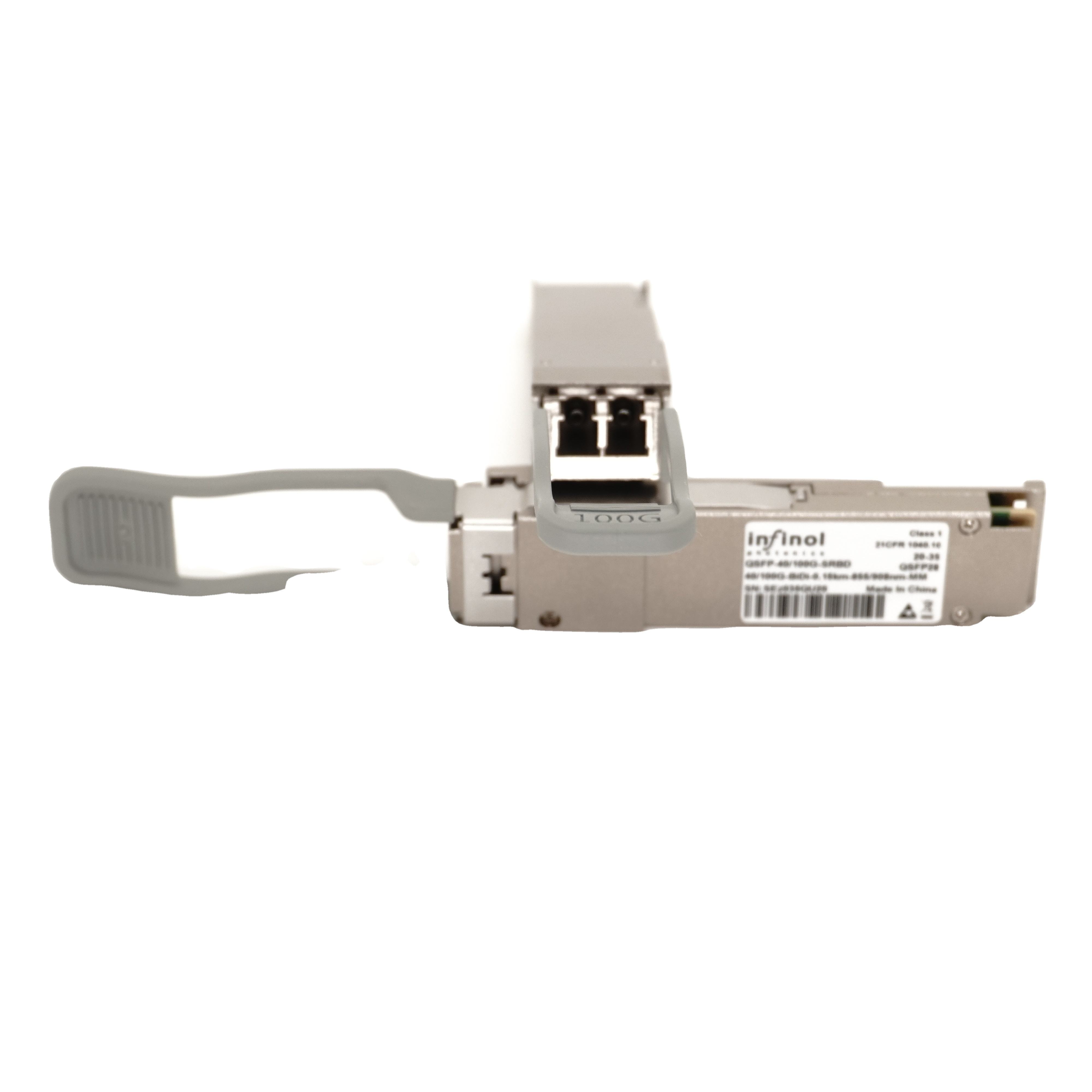For HPE JH419A Factory Price Compatible QSFP Transceiver Module 100G 40GBASE SR-BiDi LC 100m OM4 MMF for 4G 3G GSM GPRS Networks