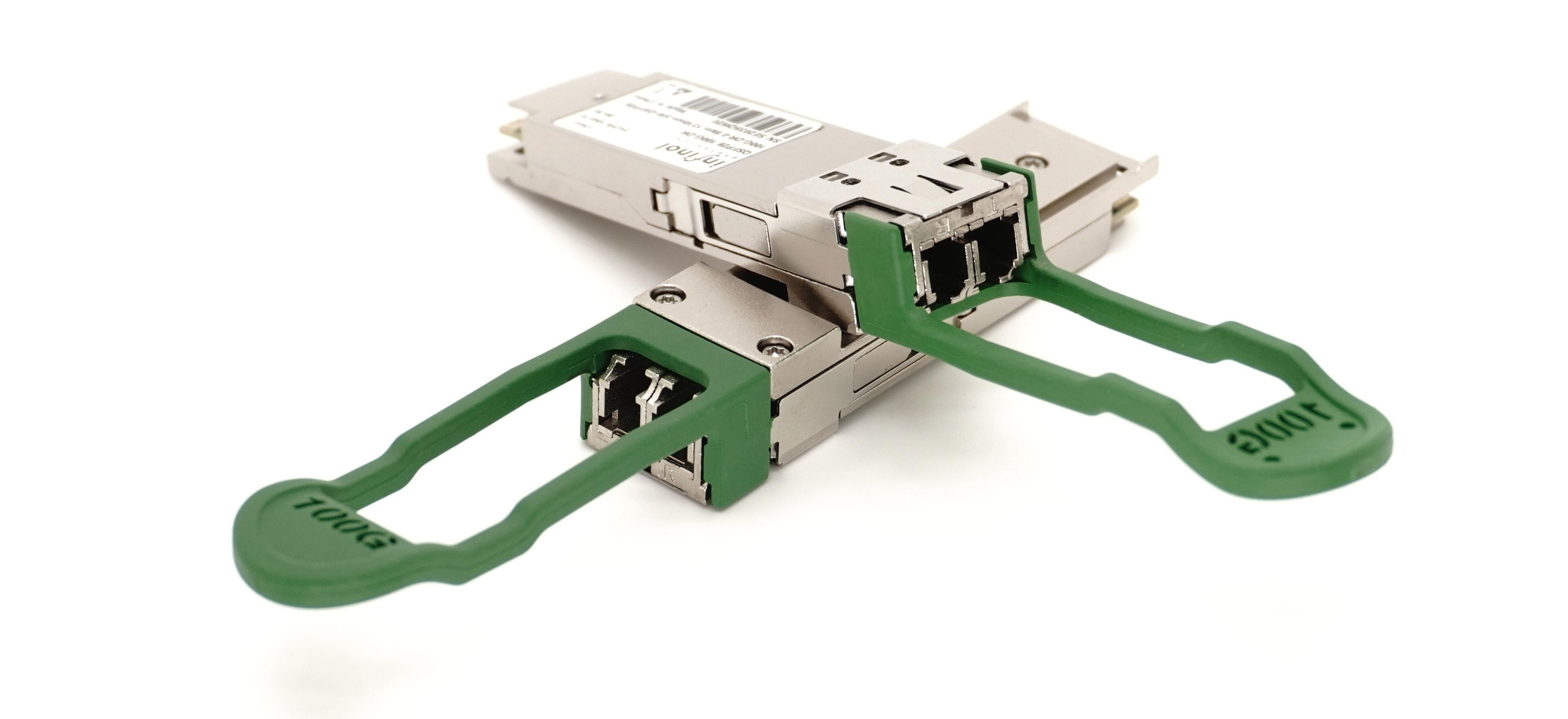 100G FR QSFP28 SMF 1310nm Dual LC DDM 2KM Optical Module Fiber Optic Transceiver for WiFi 4G and 3G Networks