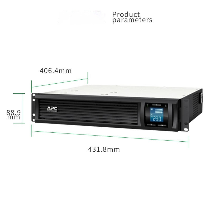 APC Schneider SMC1000I2U-CH Rack-mounted UPS Uninterruptible Power Supply 1KVA Enterprise Online Interactive Built-in Battery