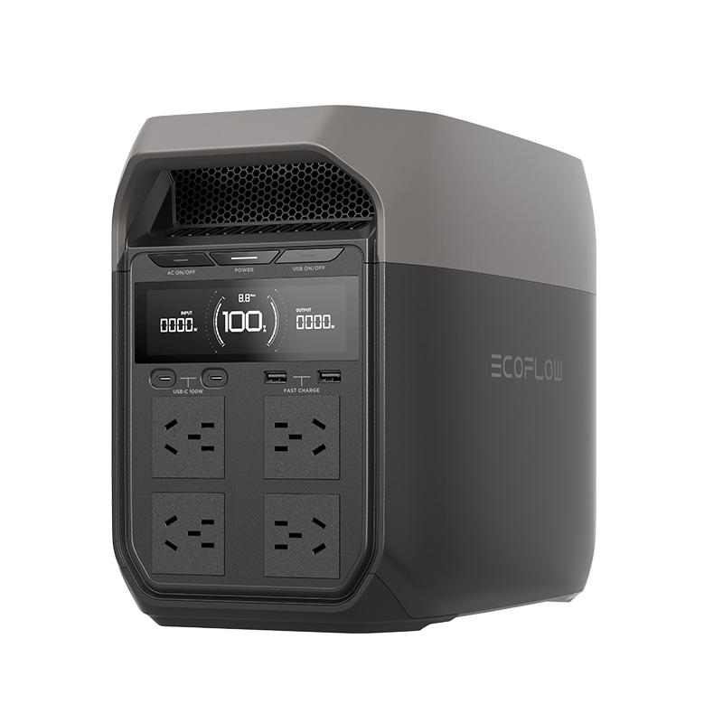 ECOFLOW DELTA 3 + 160W Solar Panel Series Portable Power Station Solar Generator Charging Equipment Power Distribution