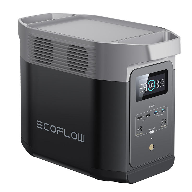 EcoFlow DELTA 2 Large Capacity 1 Kilowatt-Hour Pure Sine Wave MPPT Outdoor Power Supply Fast Charging for RV Camping Solar Panel