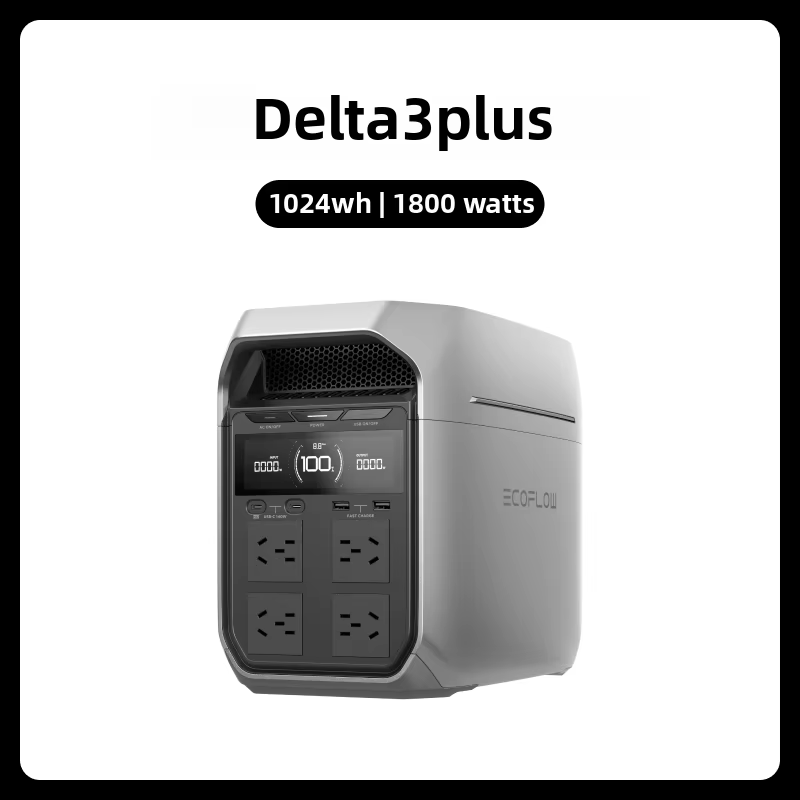 EcoFlow DELTA3 PLUS European Standard Camping Vehicle Mobile Power Supply Device; Outdoors Camping Charging Equipment