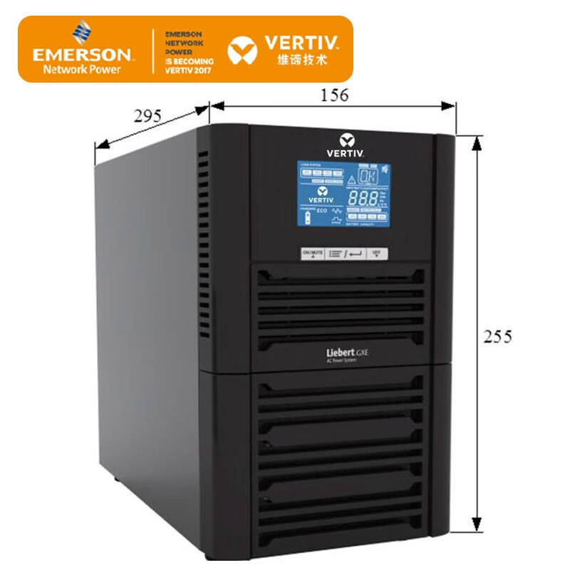 Vertiv UPS Uninterruptible Power Supply GXE 01k00TS1101C00 Tower 1KVA 800W Voltage Regulator Server 1KVA Built-in Battery