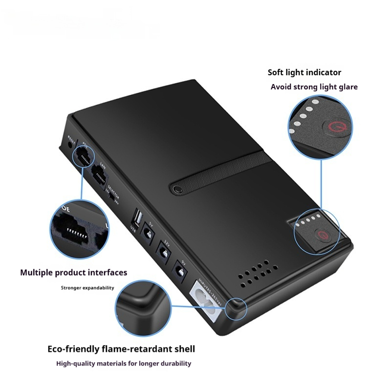 1018L DC Backup Power Supply UPS Power Router Optical Modem Built-in Adapter 5V, 9V, 12V/15V/24V