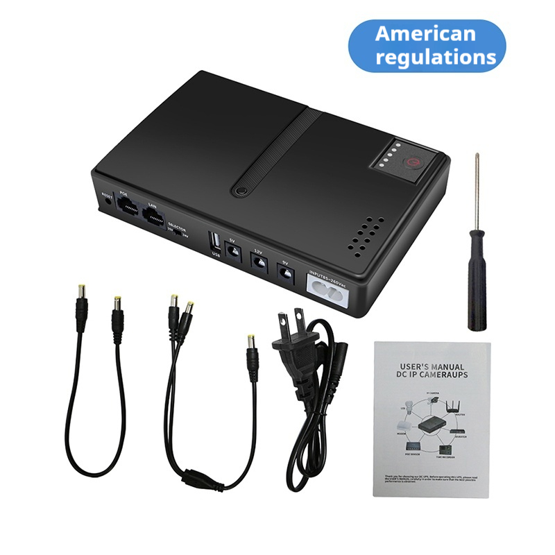 1018L DC Backup Power Supply UPS Power Router Optical Modem Built-in Adapter 5V, 9V, 12V/15V/24V