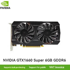 NVIDIA GTX 1660 SUPER 6G GDDR6 dedicated graphics card for industrial control, high-definition 4k projector, 3-screen, brand-new white-label GTX 1660 SUPER 6G