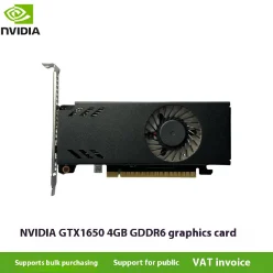 NVIDIA GTX1650 4G GDDR6 knife card, single-fan graphics card, half-height graphics card, mini industrial control chassis GTX1650 4G